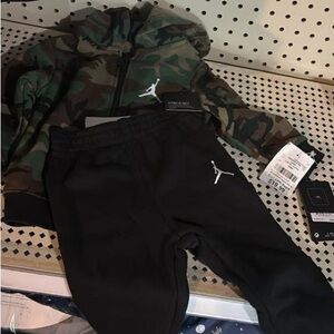 Nike Kids Black Joggers with Logo